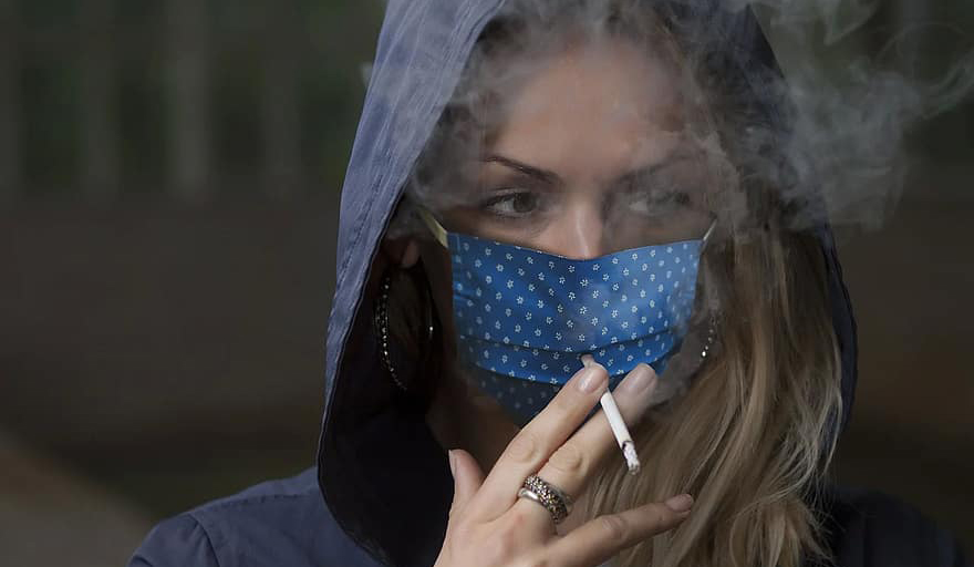 Image of Woman Smoking