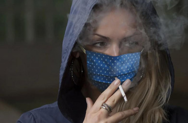 Image of Woman Smoking