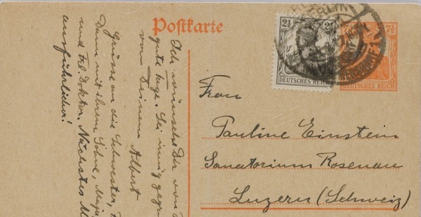 Postcard from Einstein
