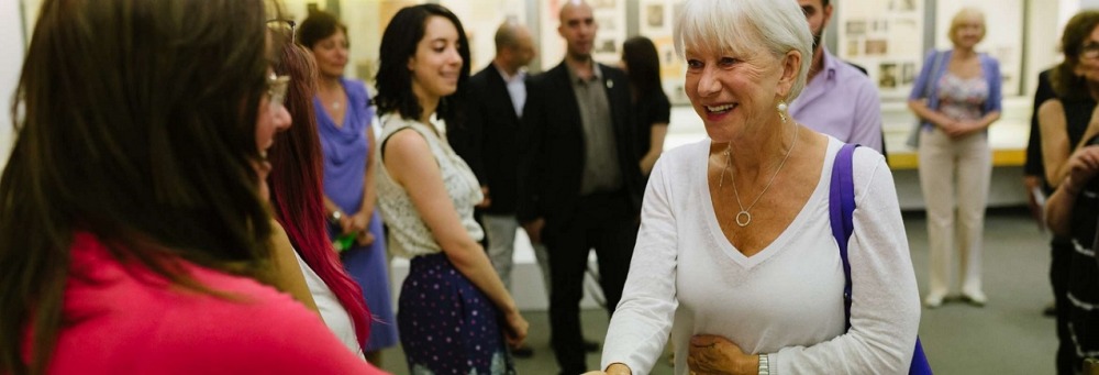 Helen Mirren visits HU