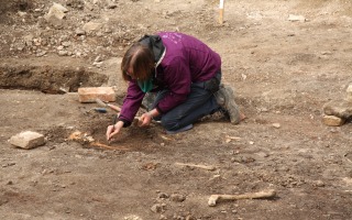 Woman Excavating