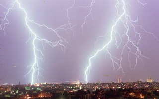 Lightning over Jerusalem