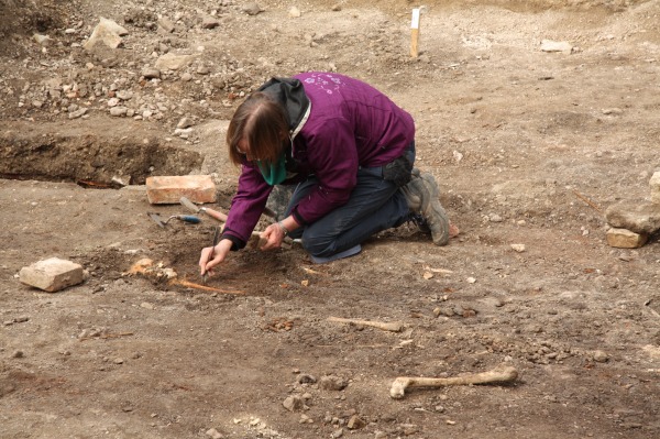Woman Excavating